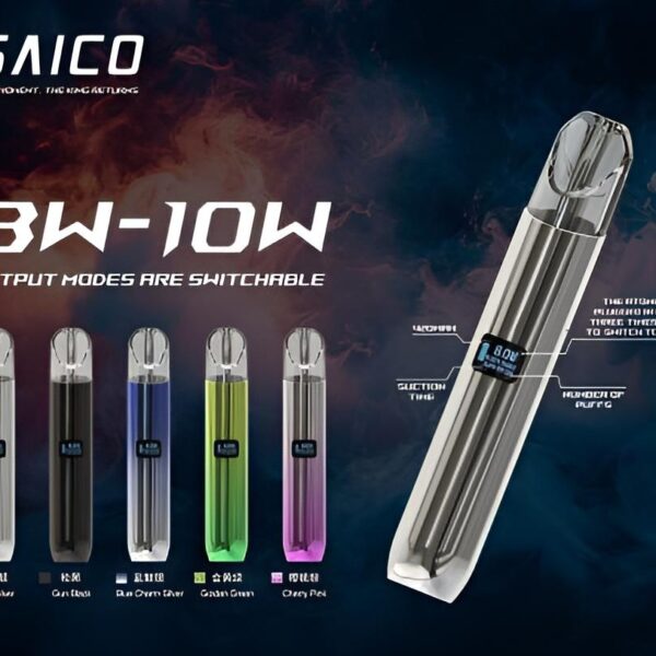 SAICO-炫刻一代電子煙煙機【一代通用】【8w-10w-輸出】【顯示屏】【鋅合金】-1 SAICO 主機 炫刻霧化桿 鋅合金煙機 通用悅刻Relx煙彈一代