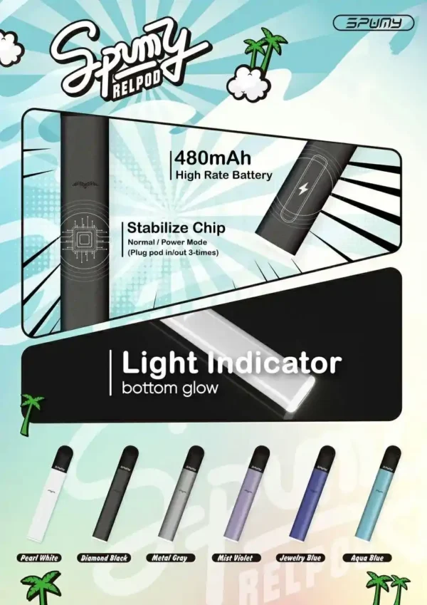 SPUMY冰熊5代主機 SPUMY主機/新冰熊五代煙桿/思邦迷霧化桿/通用4代5代煙彈/台灣現貨