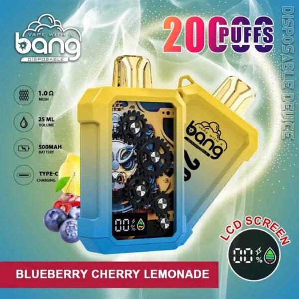 bang-20000-puffs Bang Wheel 20000 Puffs 拋棄式電子煙 超大容量可充電霧化棒 歐美爆款