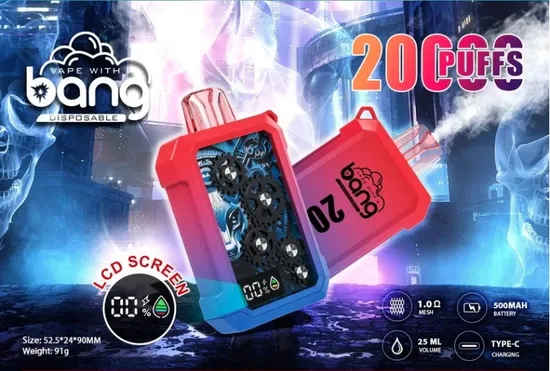 bang-20000 Bang Wheel 20000 Puffs 拋棄式電子煙 超大容量可充電霧化棒 歐美爆款