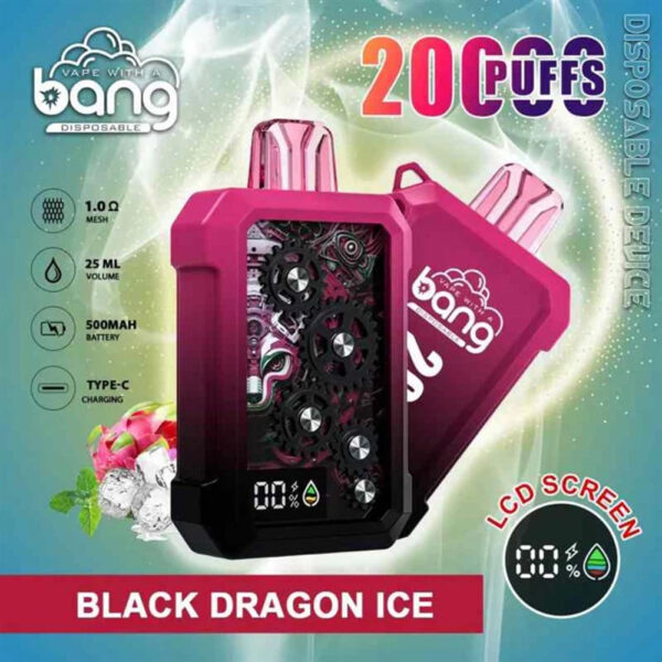 bang20000puffs Bang Wheel 20000 Puffs 拋棄式電子煙 超大容量可充電霧化棒 歐美爆款