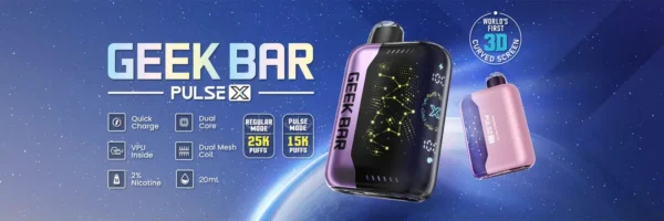 geek-bar-pulse-x_1350x450 GEEK BAR Pulse X 25000 Puffs 一次性電子煙 拋棄式霧化棒 美歐爆款