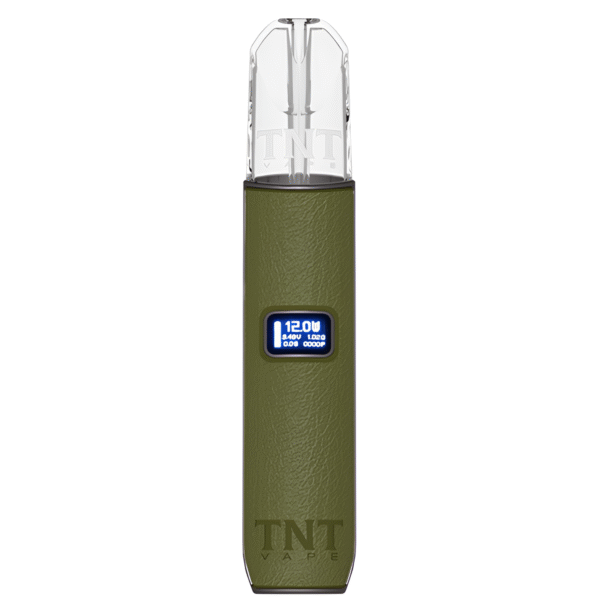 tnt綠色 TNT主機 三檔調節 皮革材質 通用RELX 悅刻煙彈一代