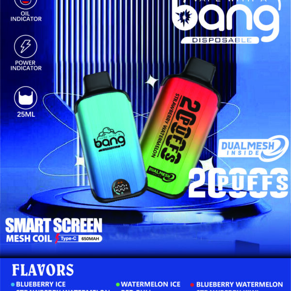 宣传图1 Bang 20000 Puffs Dual Mesh 雙網拋棄式電子煙