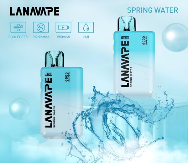 抛弃式电子烟 LANA TREND 6000 PUFFS LANA一次性6000口拋棄式電子煙
