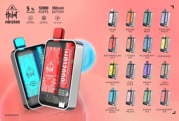 新-1 喜貝一次性電子煙/Hebat 10000 puffs 超大容量/拋棄式電子菸/台灣電子煙批發 711到付