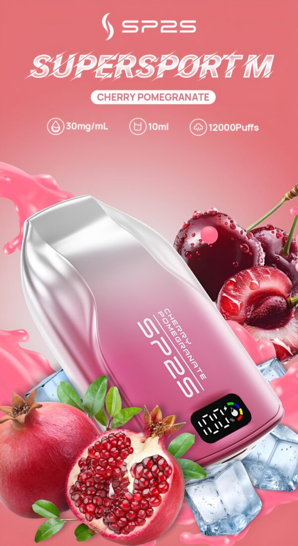 樱桃石榴-scaled-1 SP2S 9000 PUFFS | 3%尼古丁 | 拋棄式電子煙 | 澳洲版 台灣現貨