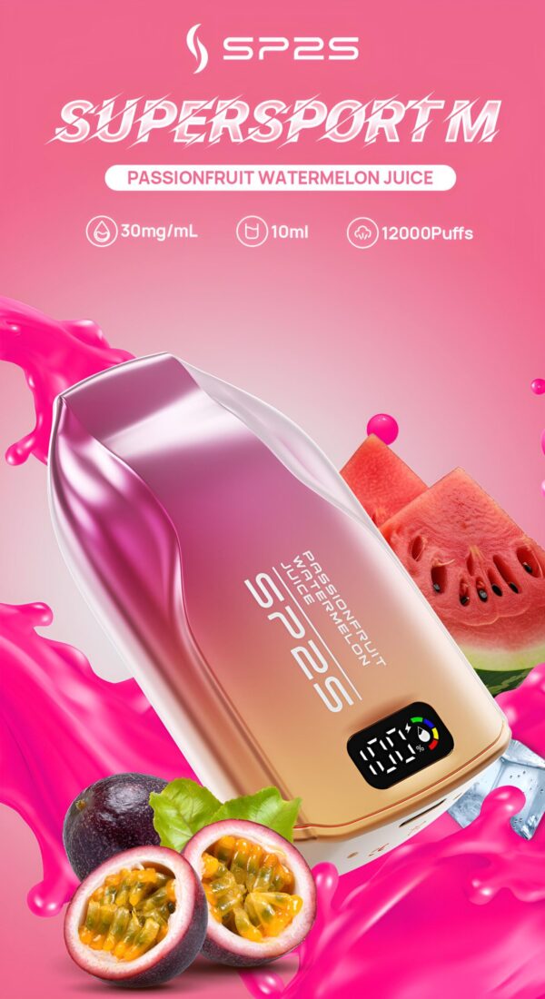 百香果西瓜汁-scaled-1 SP2S 9000 PUFFS | 3%尼古丁 | 拋棄式電子煙 | 澳洲版 台灣現貨