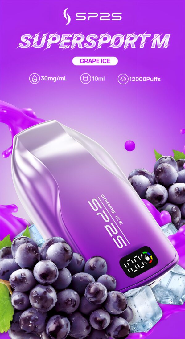 葡萄冰-scaled-1 SP2S 9000 PUFFS | 3%尼古丁 | 拋棄式電子煙 | 澳洲版 台灣現貨