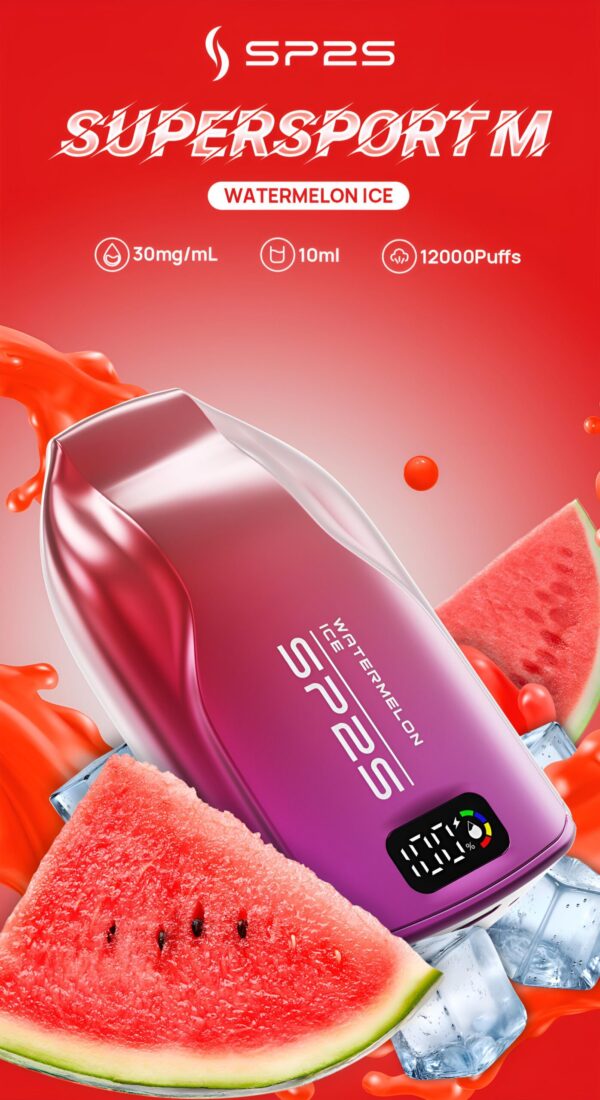西瓜冰-scaled-1 SP2S 9000 PUFFS | 3%尼古丁 | 拋棄式電子煙 | 澳洲版 台灣現貨
