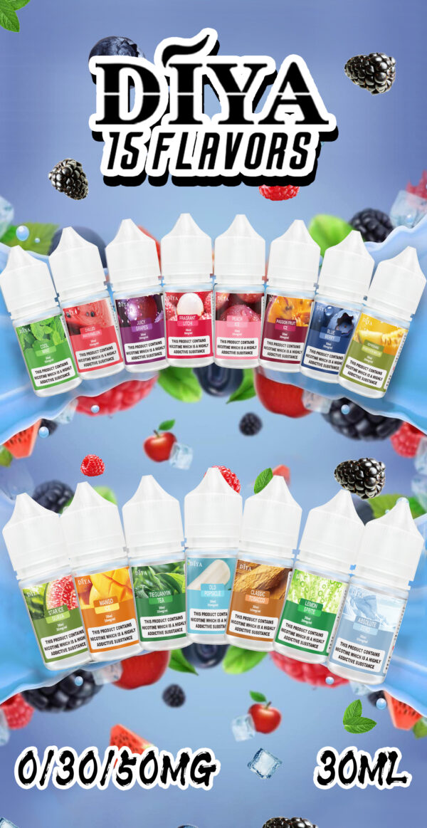 Diya煙油 叮啞30ml小煙油 0-50mg