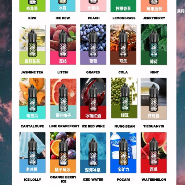 鯊克煙油 鯊克煙油 彩鯊系列 SALT SHAQ 原裝進口 鯊克二代注入式煙油 30ml