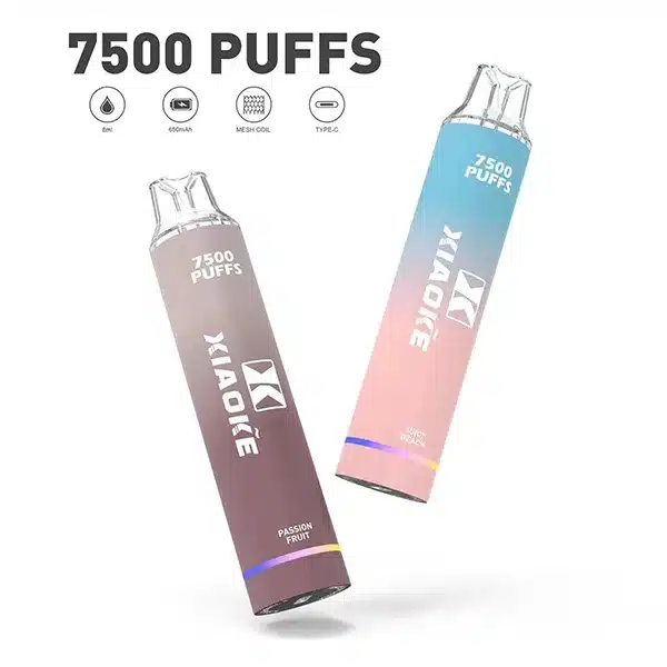 20250605063024-684139802a811.webp 【17種口味選擇】XiaoKe拋棄式電子煙 8ml 梟客一次性 7500口