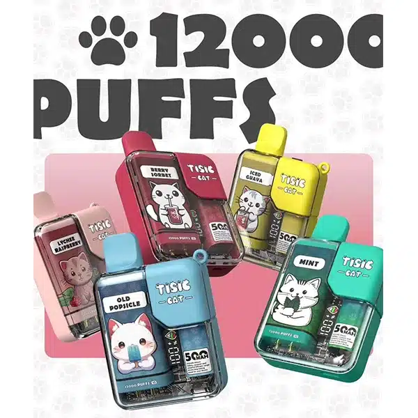 20250605063030-684139867dc5b.webp 【10款可選】TISIC貓咪一次性電子煙12000口 功率可調整 4%濃度 現貨速發
