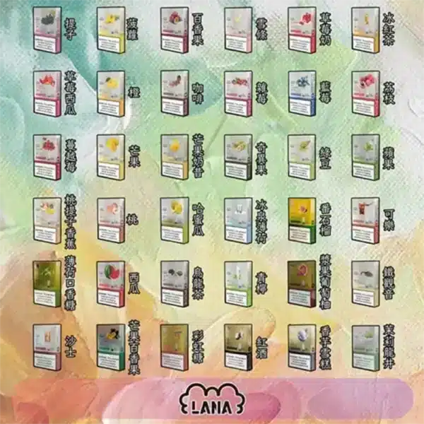 20250605091129-68415f418dfcf.webp 【34款可選】LANA電子煙煙彈 2.5ml*3Pods 通用一代 #現貨速達