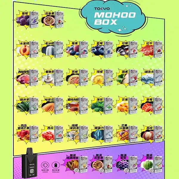 20250605094640-68416780a6648.webp Tokyo Mohoo Pod 東京魔盒煙彈30ml (10000口) 超長續航 百變風味